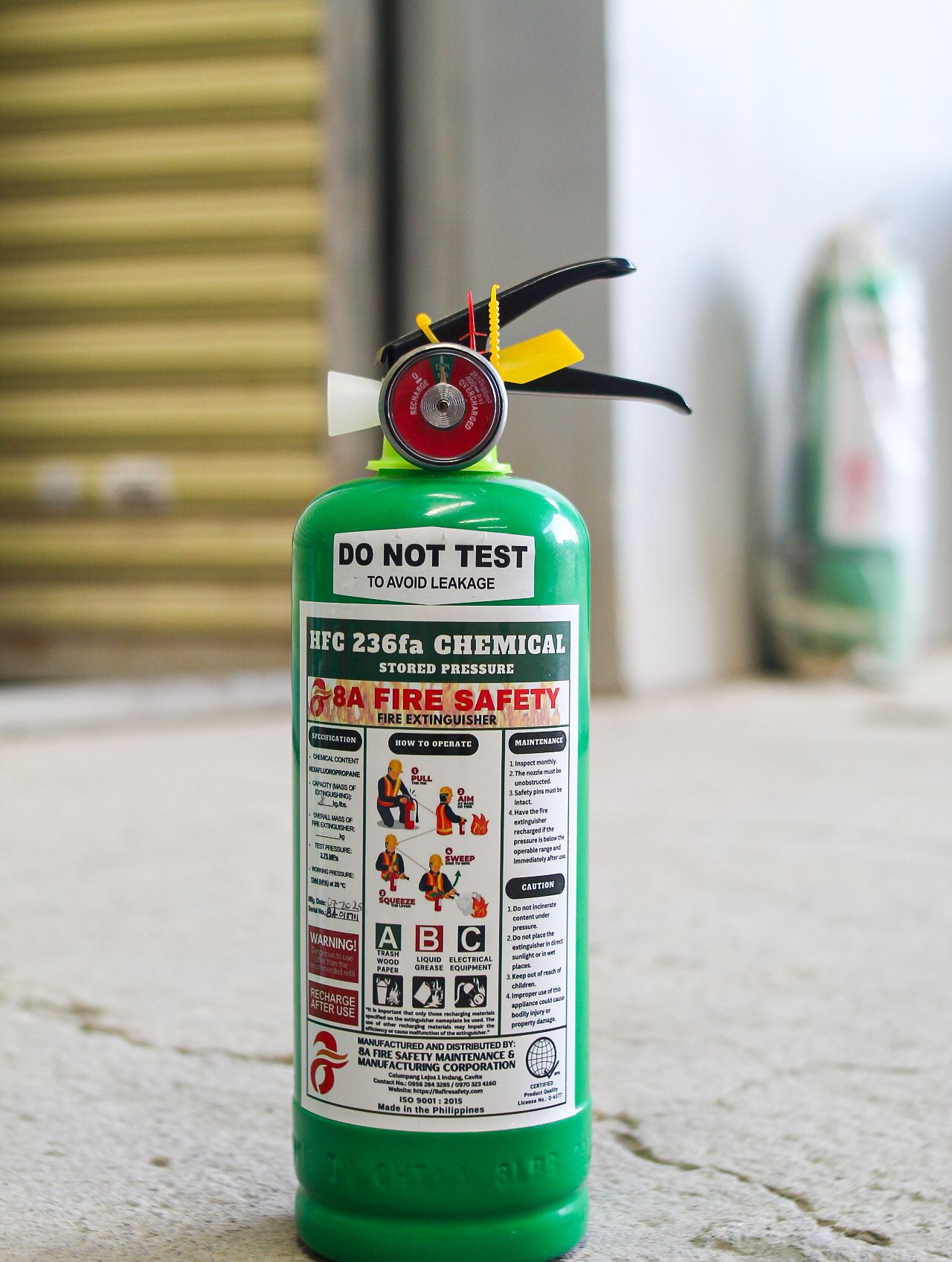 HFC-236fa Fire Extinguisher 3lb